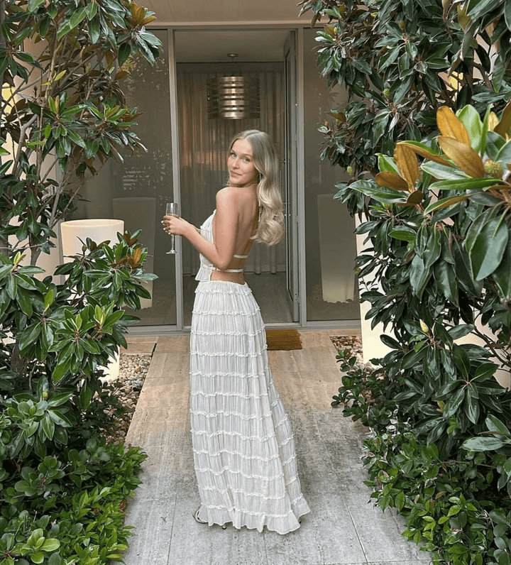 Zwarte Chique Ibiza Festival Jurk Met V Hals