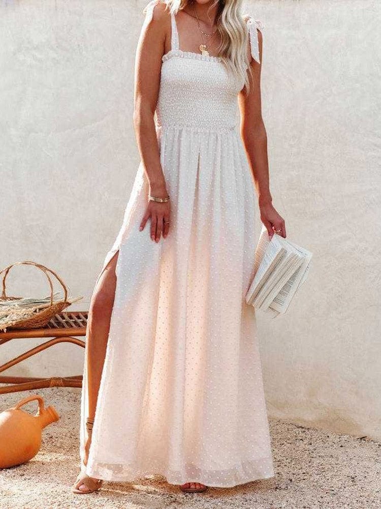 Witte Ibiza Maxi Jurk