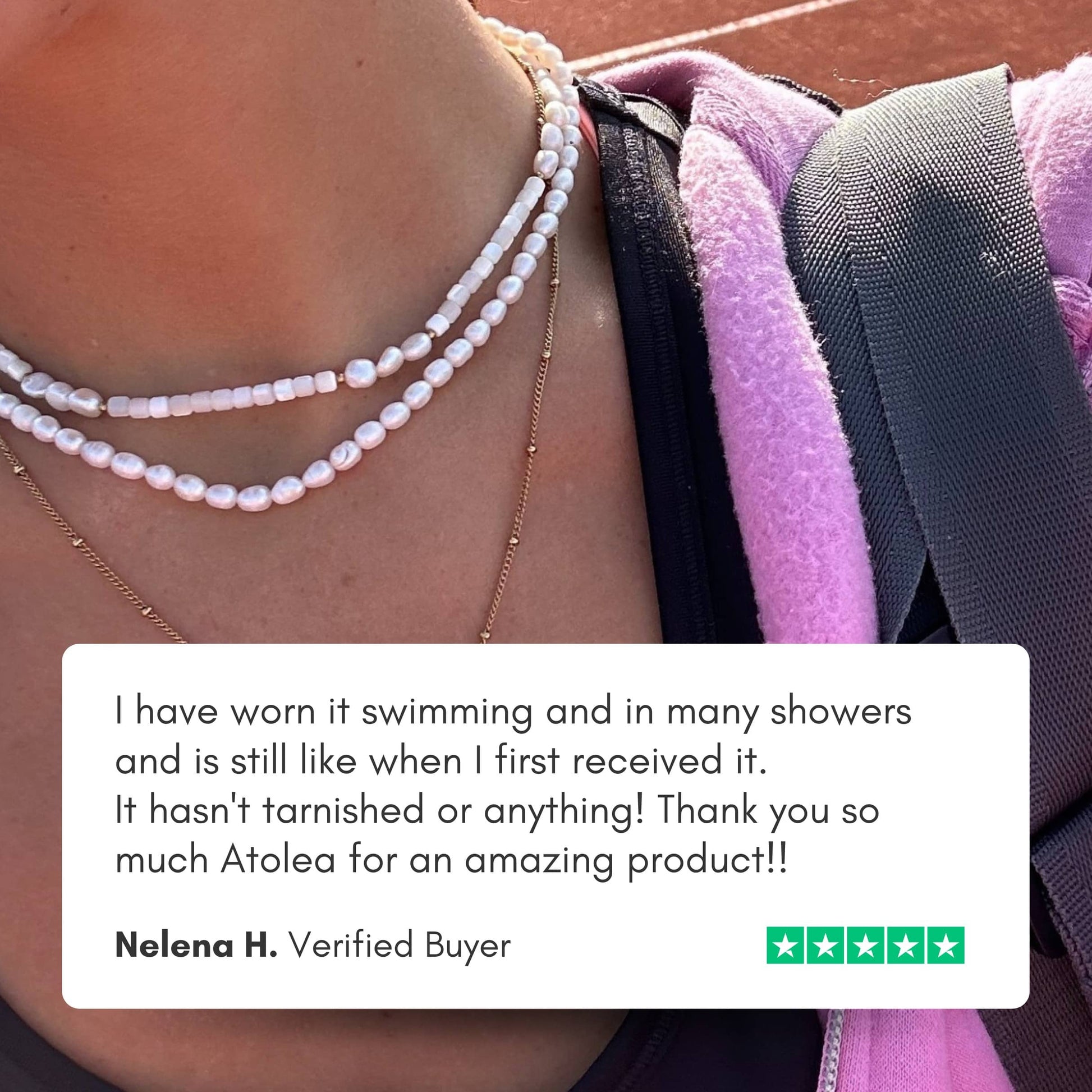 Zoetwaterparel Choker met Gouden PVD Coating voor Dames